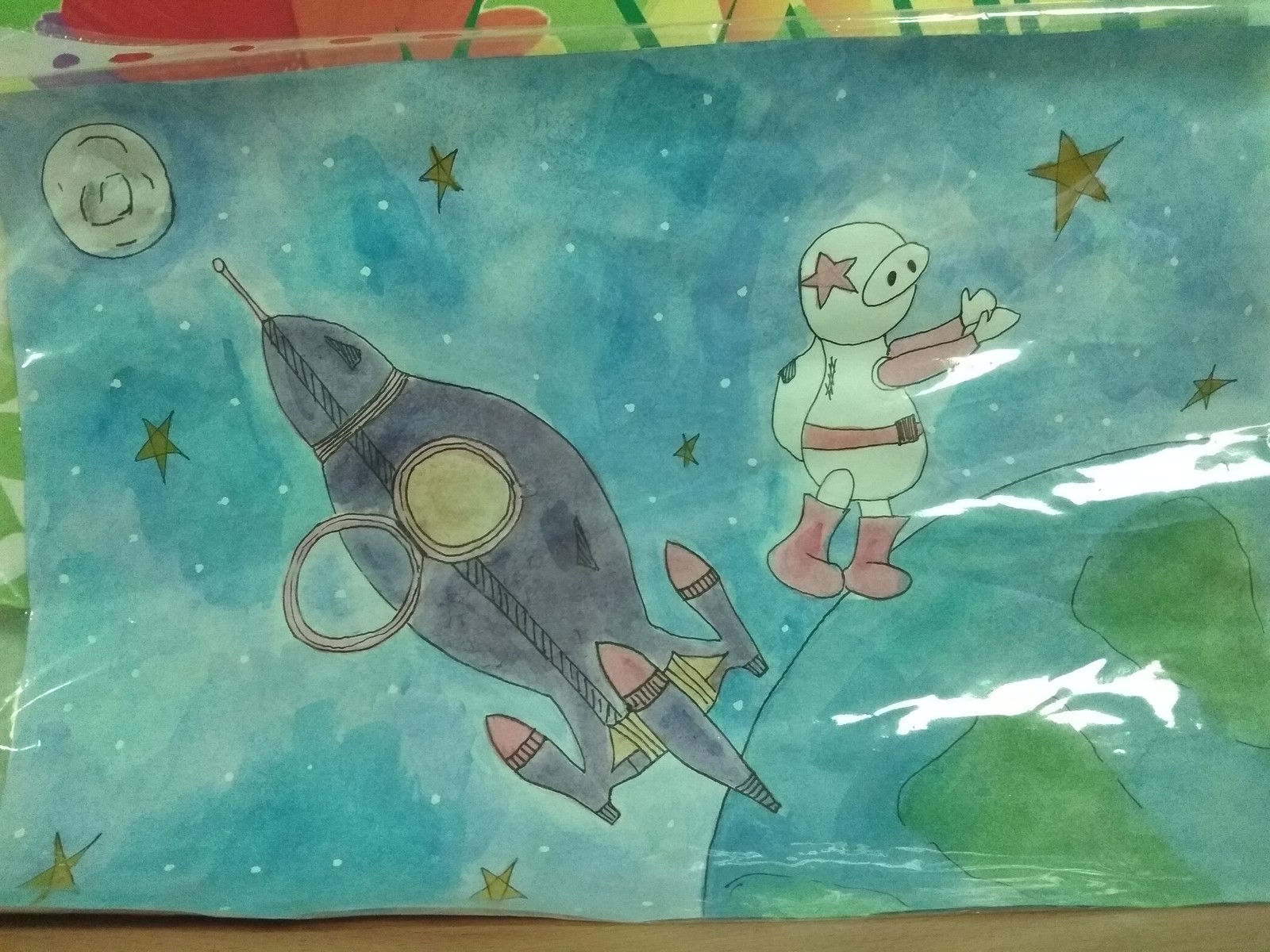 Рисунок на тему космическое путешествие