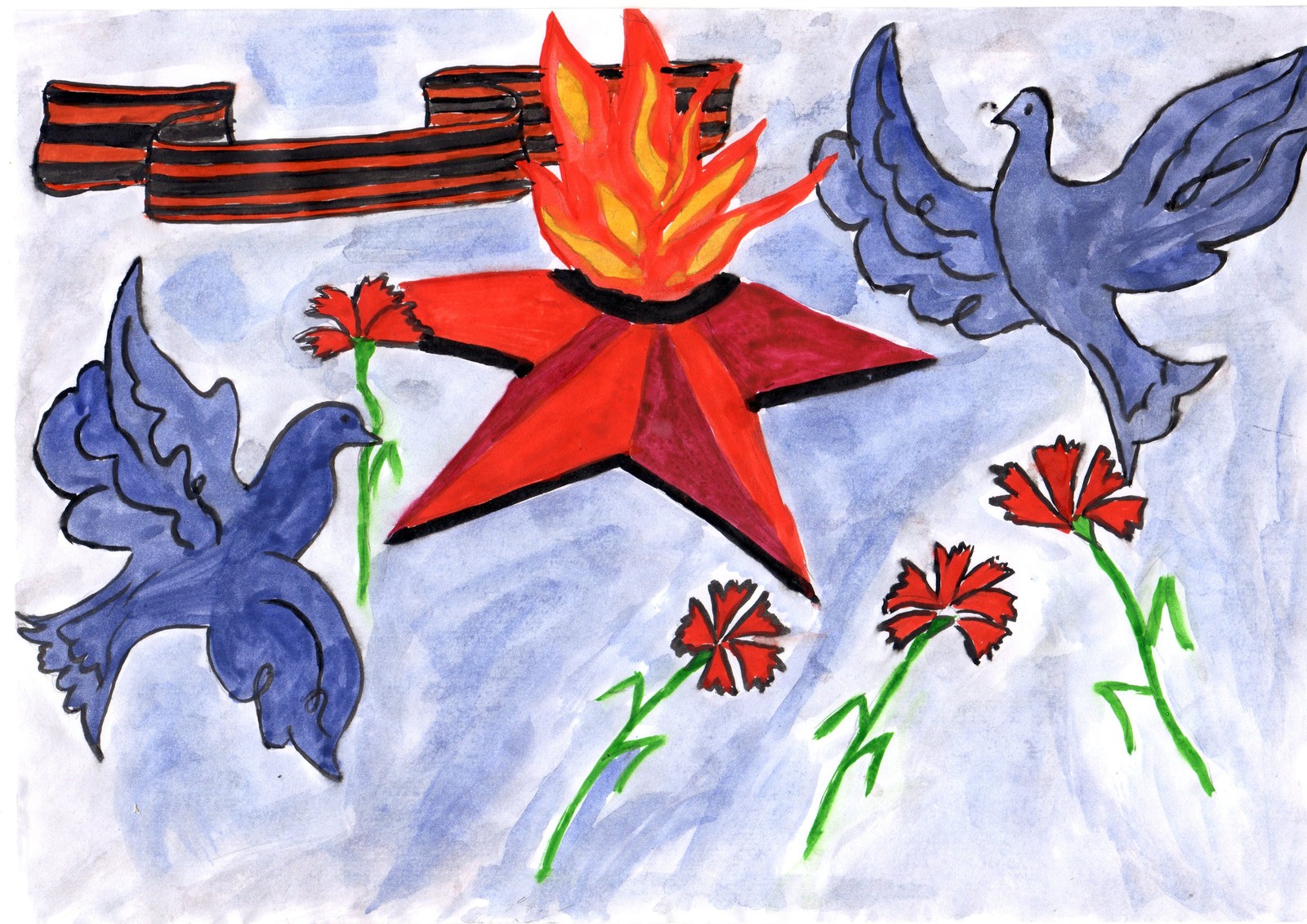 Цветы на 9 мая рисунок. Рисунки к 9 мая для детей. Крылья Победы рисунок. Рисунок на 9 мая в школу. Рисуем победу.