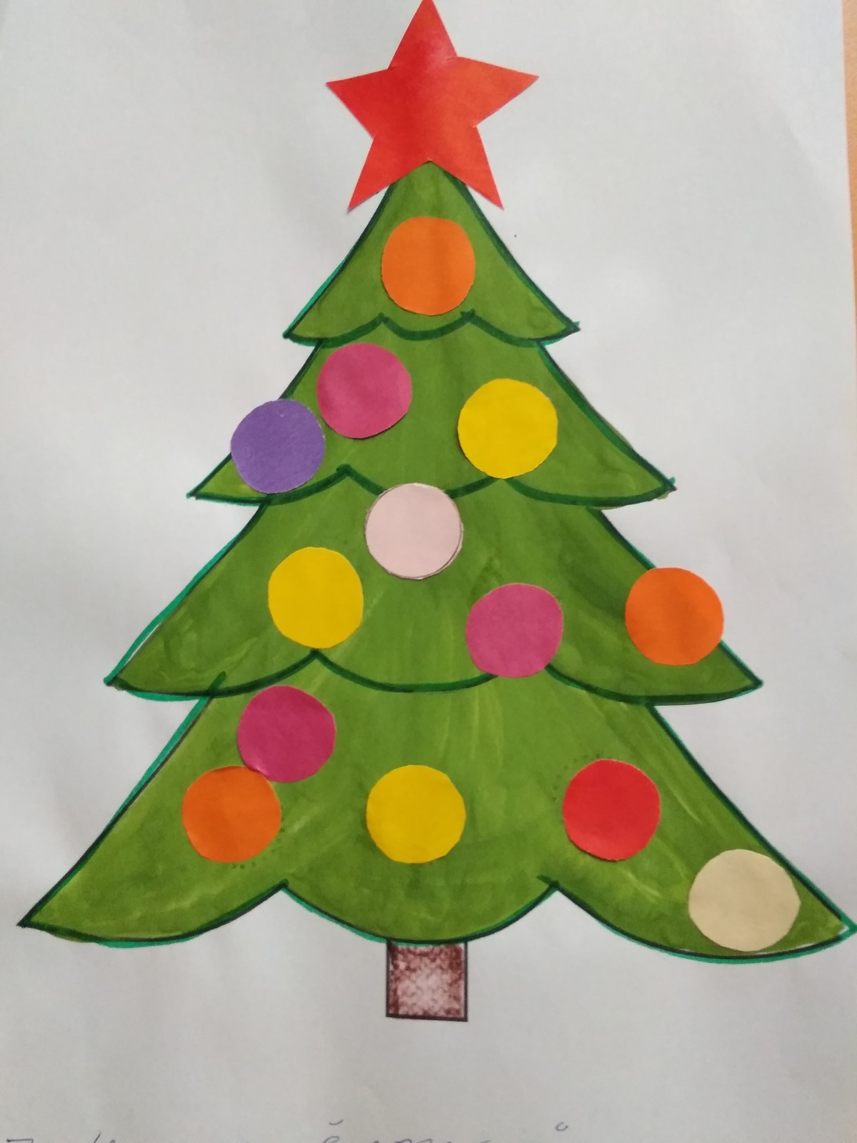 Рисование нарядная елка в средней группе